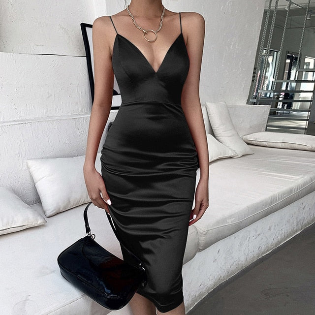 Satin Vestido