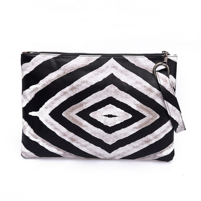 Leopard Print Wristlet Bag