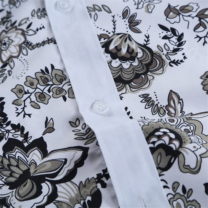 Floral Designer Dress Shirt