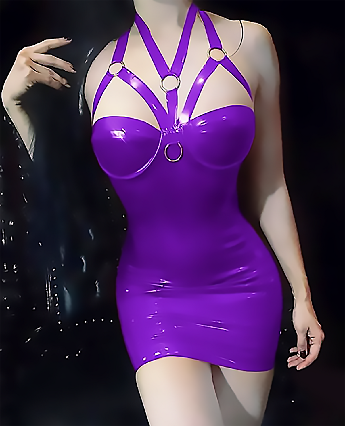 Intimate Leather Mini Dress