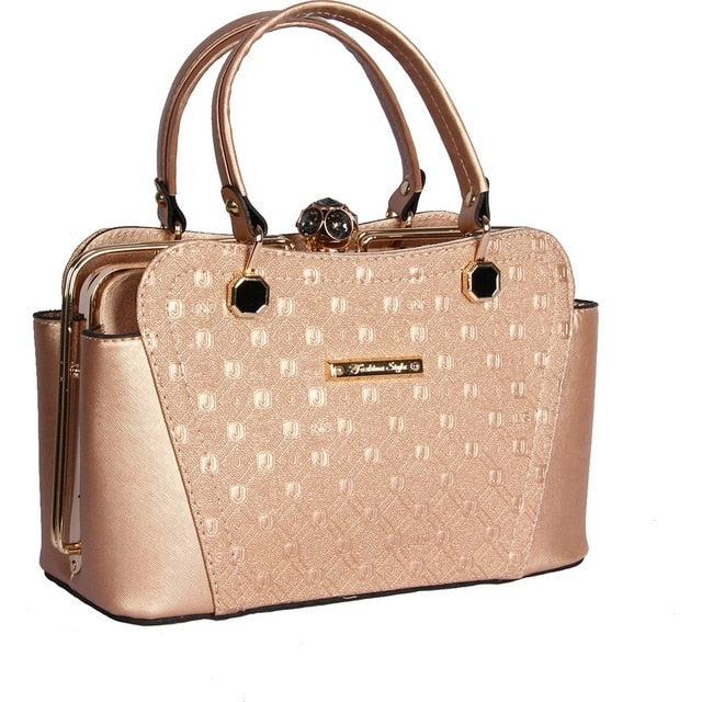 Luxury Trapeze Handle Bag