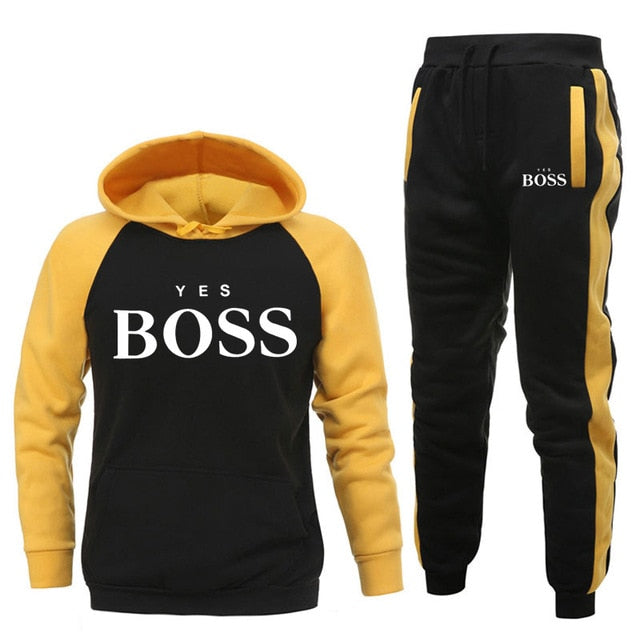 Yes Boss Hoodie Set