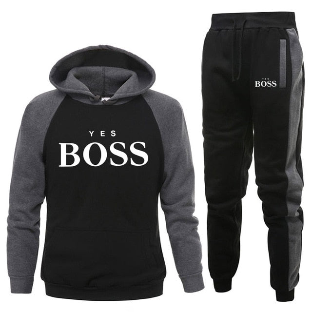 Yes Boss Hoodie Set