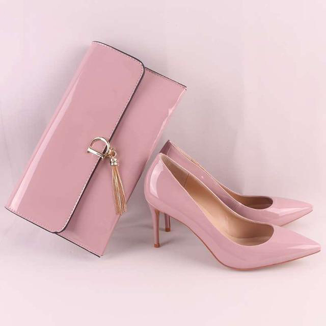 Designer Clutch & Heels