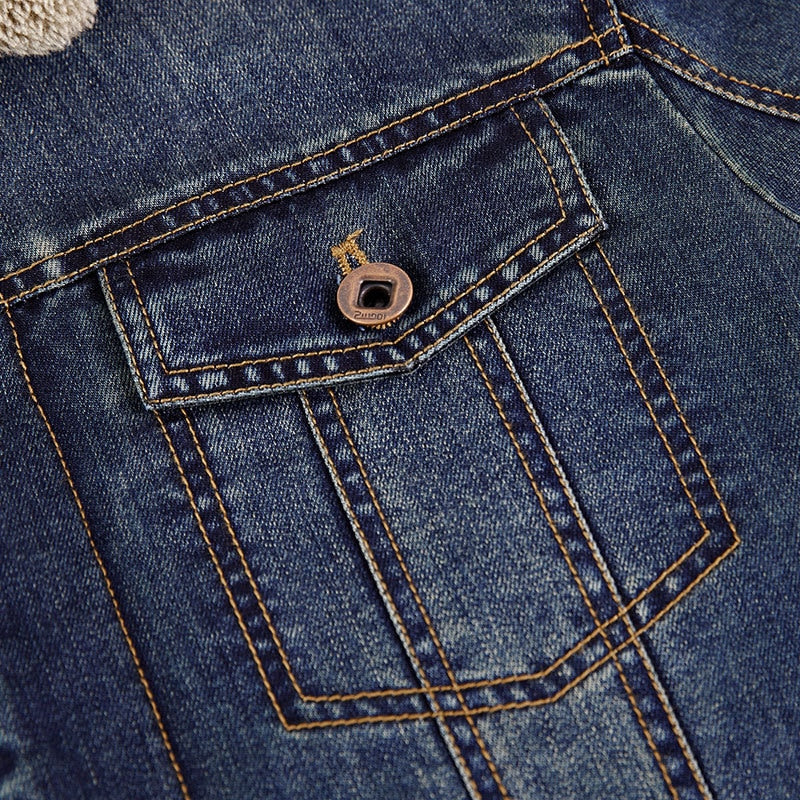 Denim Fleece Coat