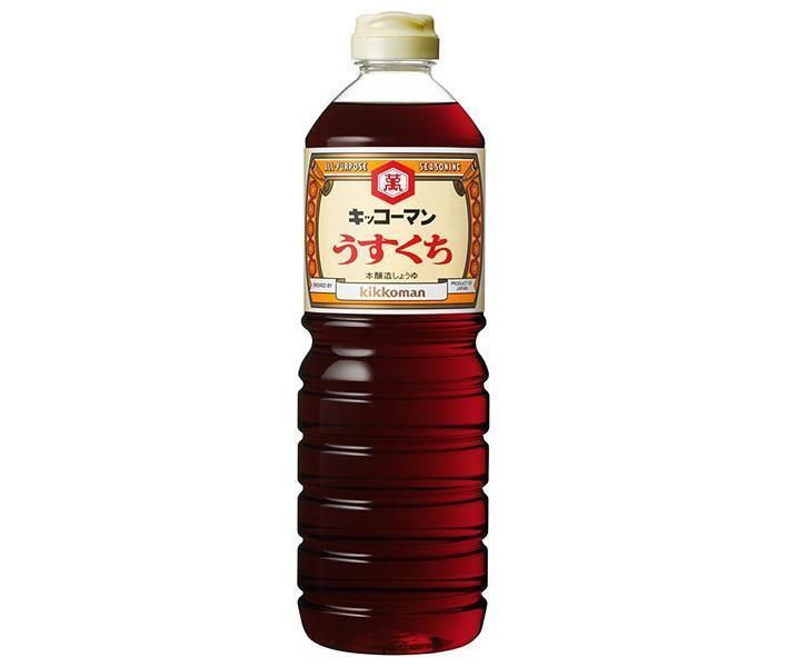 キッコーマン うすくちしょうゆ 1Lペットボトル×6本入【日本出荷】
