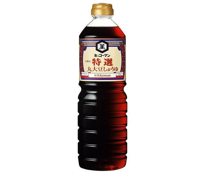 キッコーマン 特選 丸大豆しょうゆ 1Lペットボトル×6本入【日本出荷】