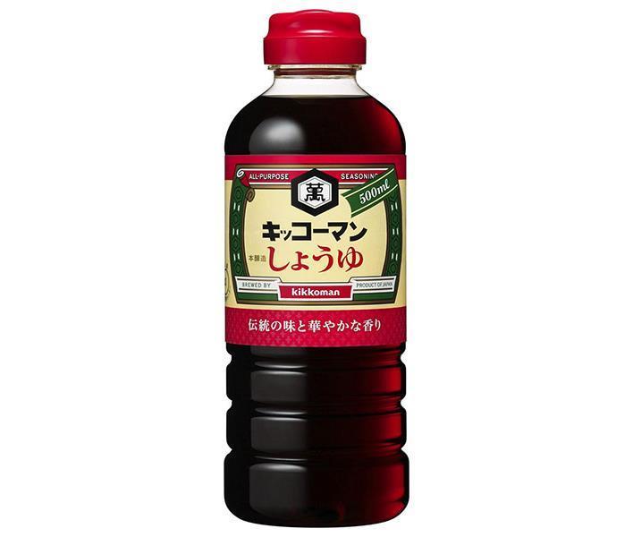 キッコーマン こいくちしょうゆ 500mlペットボトル×12本入【日本出荷】