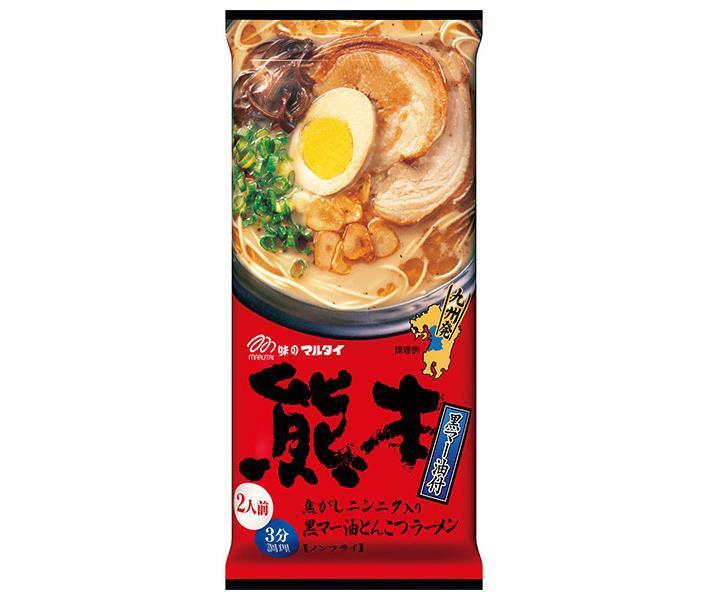 マルタイ 熊本黒マー油とんこつラーメン 186g×15袋入【日本出荷】