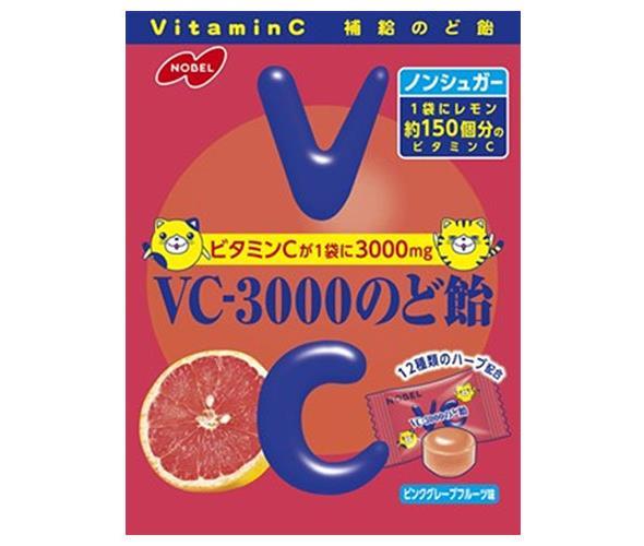 ノーベル製菓 VC-3000のど飴 ピンクグレープフルーツ 90g×6袋入【日本出荷】