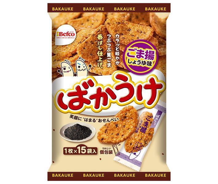 栗山米菓 ばかうけ ごま揚 15枚×12袋入【日本出荷】