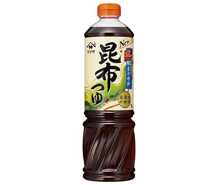 ヤマサ醤油 昆布つゆ 1Lペットボトル×12本入【日本出荷】