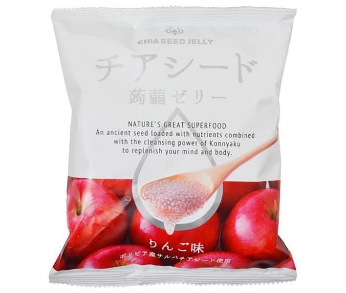 若翔 チアシード蒟蒻ゼリー りんご味 10個×12袋入【日本出荷】