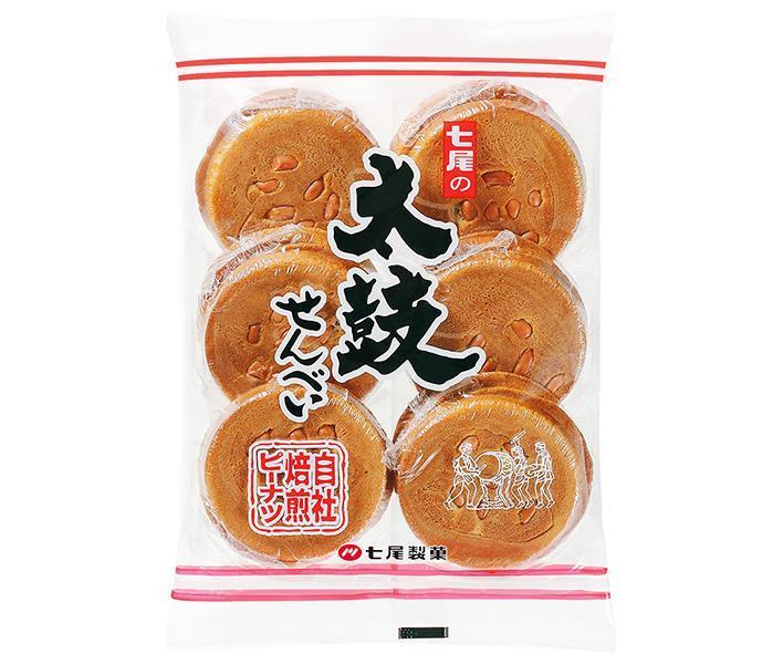 七尾製菓 太鼓せんべい 12枚×10袋入【日本出荷】