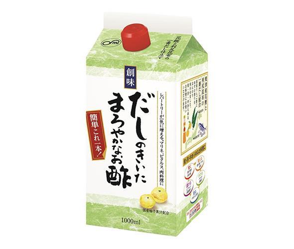 創味食品 創味 だしのきいたまろやかなお酢 1000ml紙パック×6本入【日本出荷】