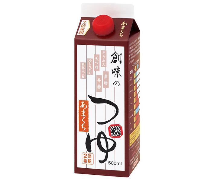 創味食品 創味のつゆ あまくち 500ml紙パック×6本入【日本出荷】