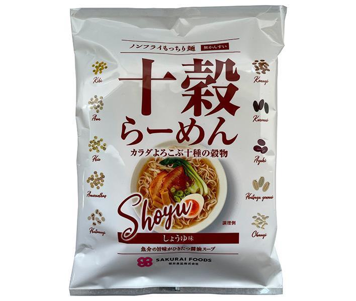 桜井食品 十穀らーめん しょうゆ味 89g×20袋入【日本出荷】