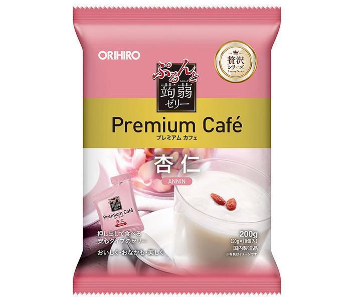 オリヒロ ぷるんと蒟蒻ゼリー プレミアムカフェ 杏仁 (20gパウチ×10個)×12袋入【日本出荷】