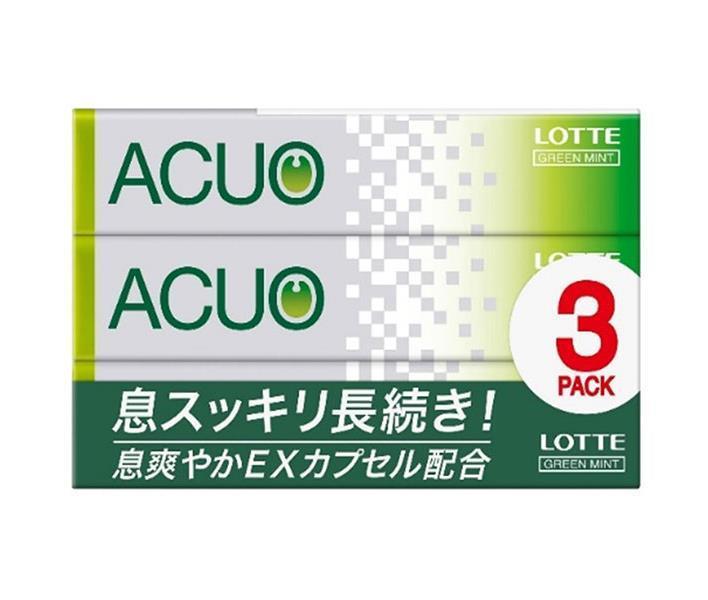 ロッテ ACUO(アクオ) グリーンミント 3P×10個入【日本出荷】