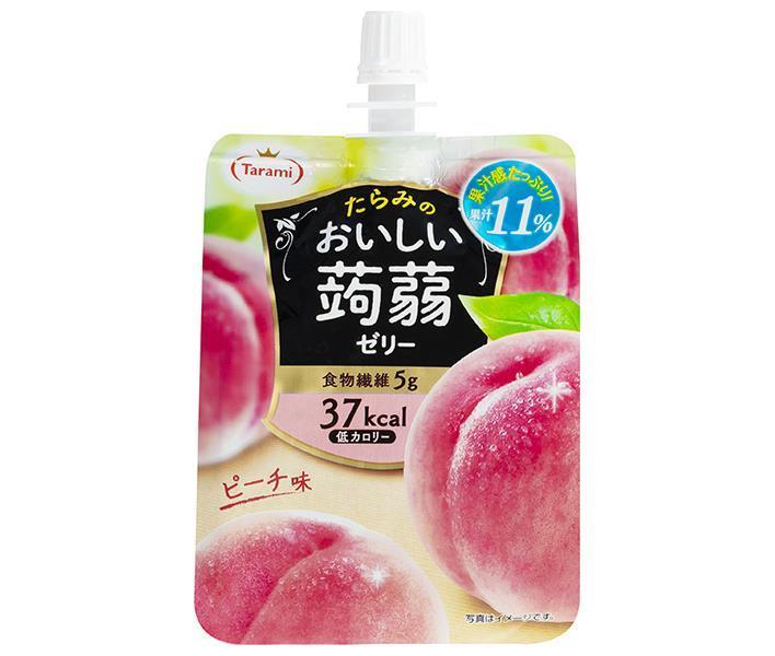たらみ おいしい蒟蒻ゼリー ピーチ味 150gパウチ×30本入【日本出荷】