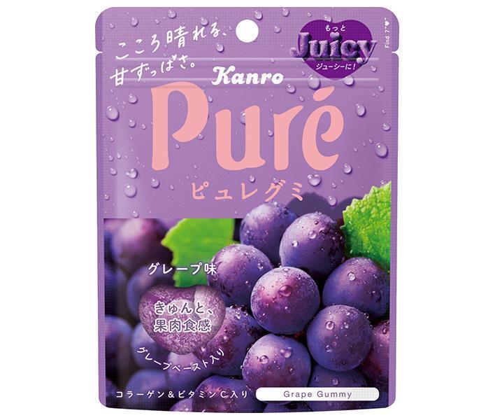 カンロ ピュレグミ グレープ 56g×6袋入【日本出荷】