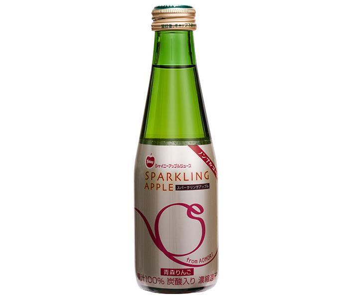 青森県りんごジュース シャイニー スパークリングアップル 200ml瓶×24本入【日本出荷】
