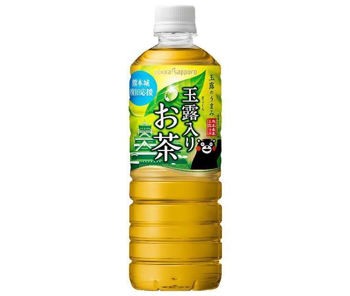 ポッカサッポロ 玉露入りお茶 600mlペットボトル×24本入【日本出荷】