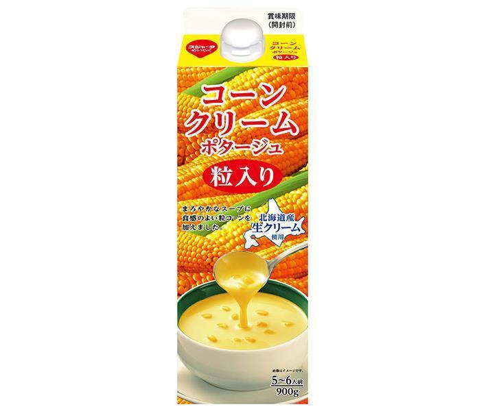 スジャータ コーンクリームポタージュ 粒入り 900g紙パック×6本入【日本出荷】