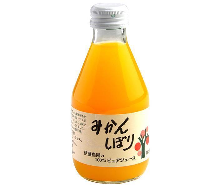伊藤農園 100%ピュアジュース みかん 180ml瓶×30本入【日本出荷】