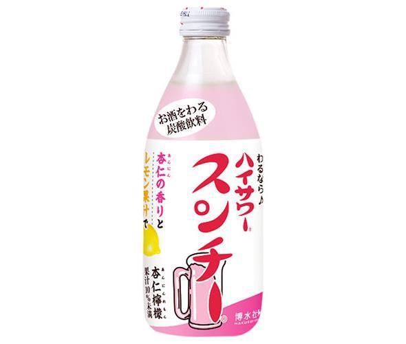 博水社 ホームハイサワー スンチー杏仁檸檬 360ml瓶×24本入【日本出荷】