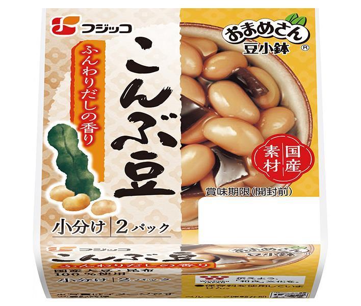 フジッコ おまめさん 豆小鉢 こんぶ豆 65g×2パック×12個入【日本出荷】