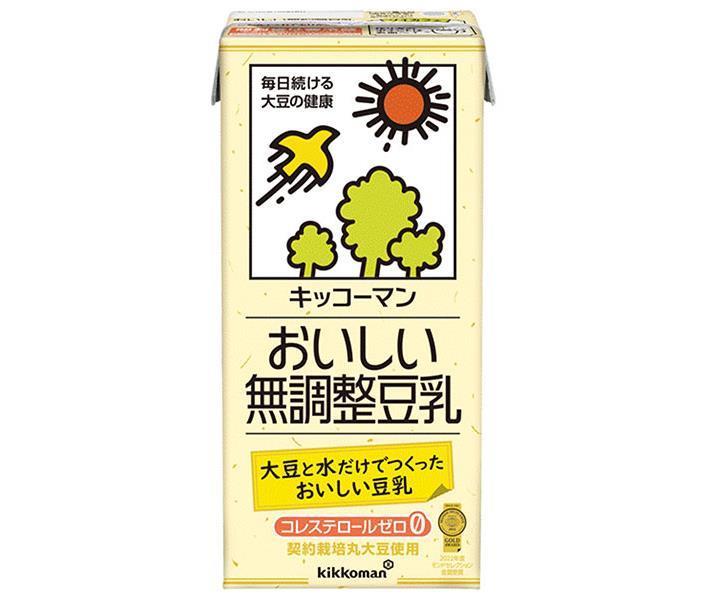 キッコーマン おいしい無調整豆乳 1000ml紙パック×12(6×2)本入【日本出荷】