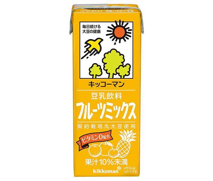 キッコーマン 豆乳飲料 フルーツミックス 200ml紙パック×18本入【日本出荷】