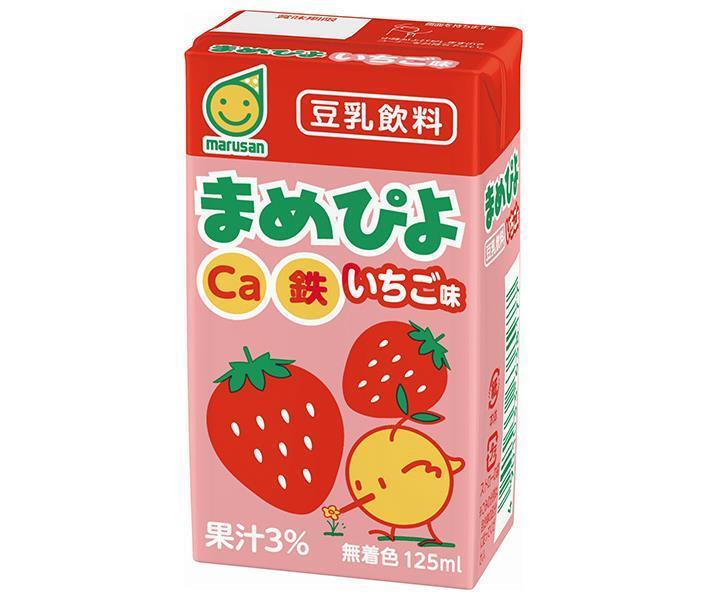 マルサンアイ まめぴよ いちご味 125ml紙パック×24本入【日本出荷】