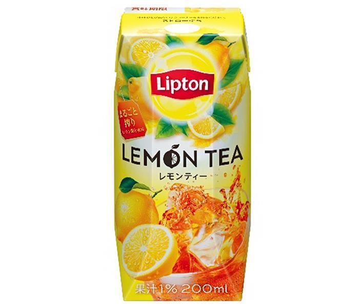 森永乳業 リプトン レモンティー(プリズマ容器) 200ml紙パック×24本入【日本出荷】