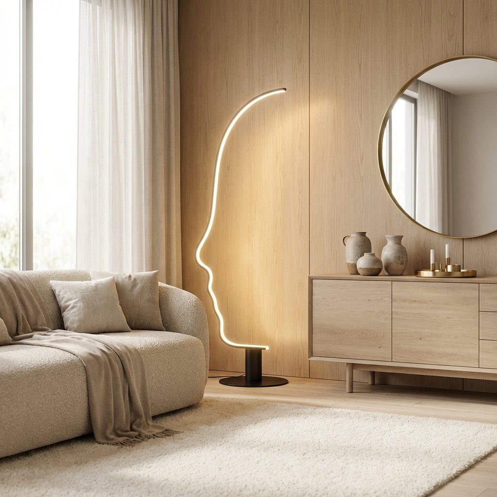 Reykjavik Face Profile Floor Lamp