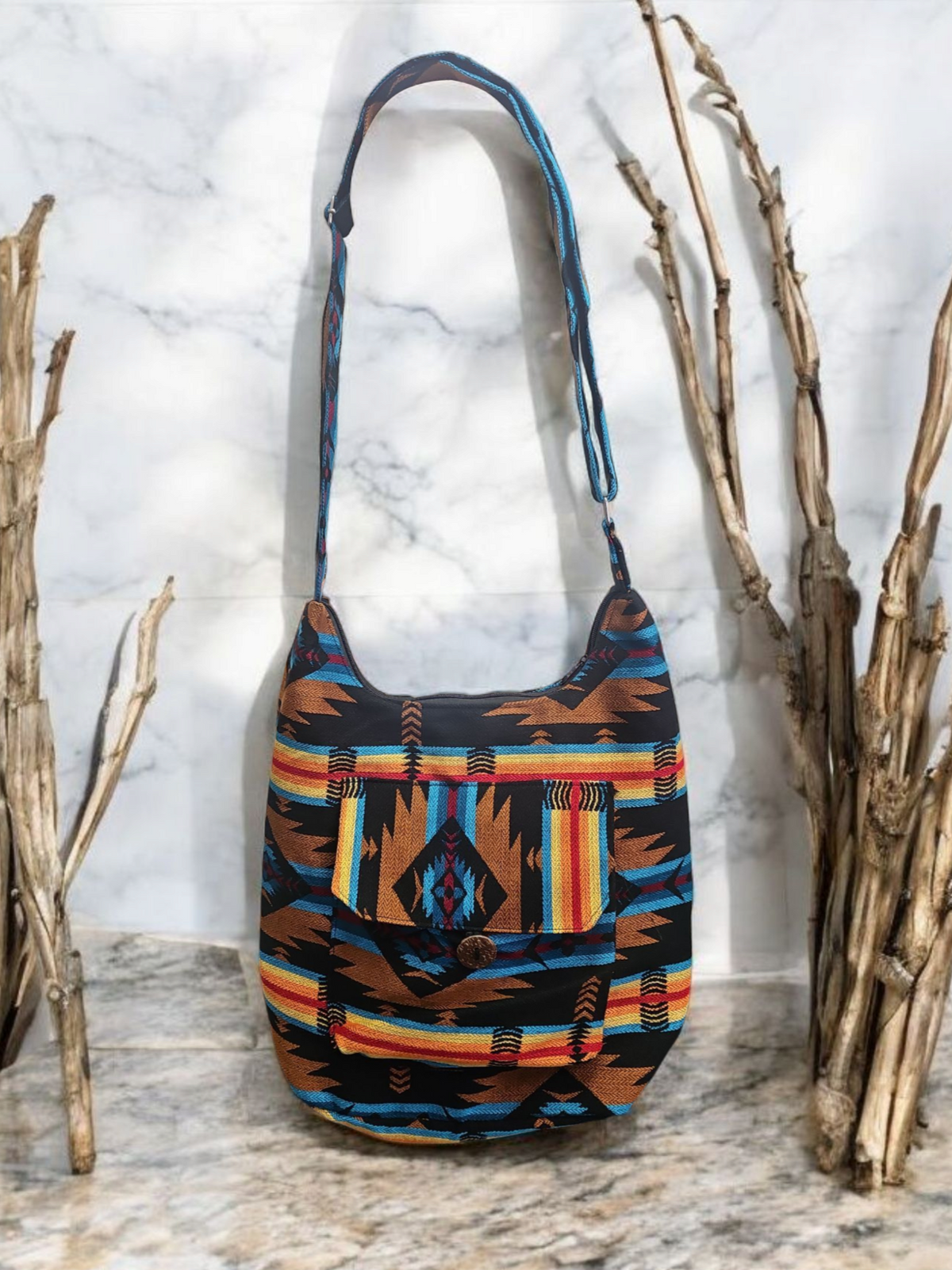 brown Matoaka Crossbody Bag