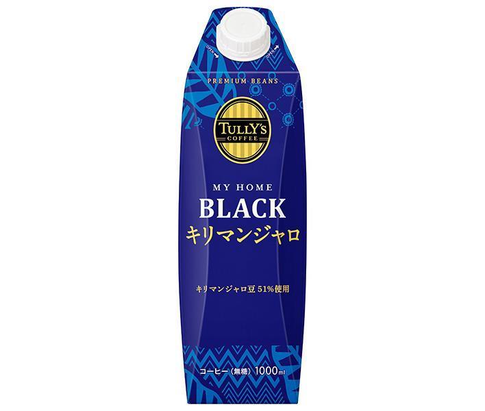 伊藤園 タリーズコーヒー マイホーム ブラックキリマンジャロ 1000ml紙パック×6本入【日本出荷】