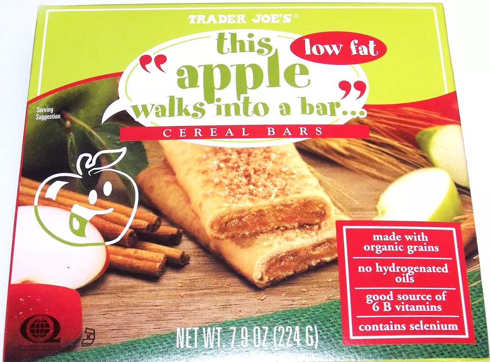Trader Joe's "This Apple Walks into a Bar" Cereal Bars, 224g