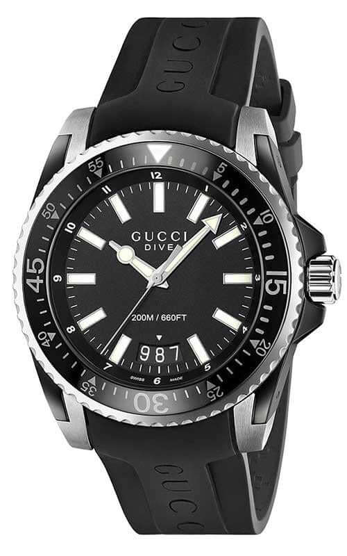 Gucci Dive Quartz XL Mens Watch YA136204A
