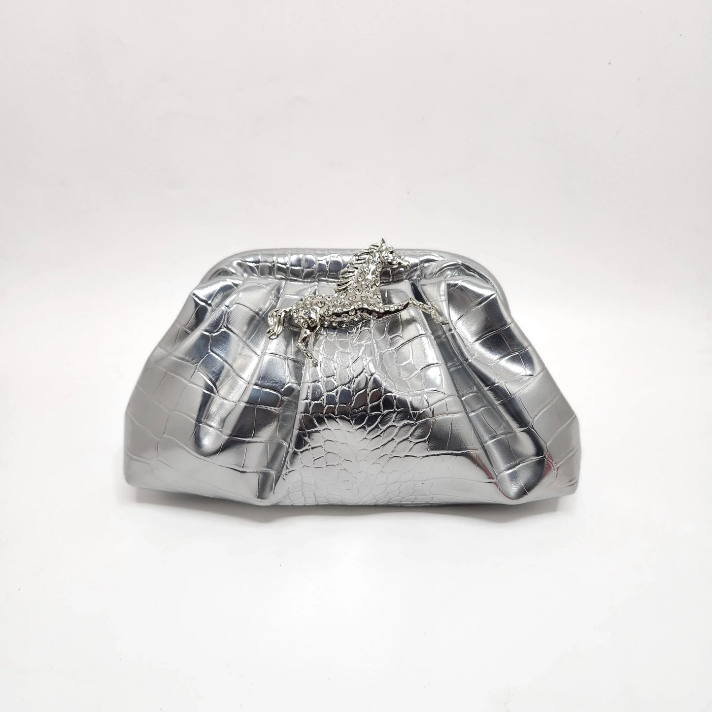 Silver Gallop Cloud Clutch - Products Added