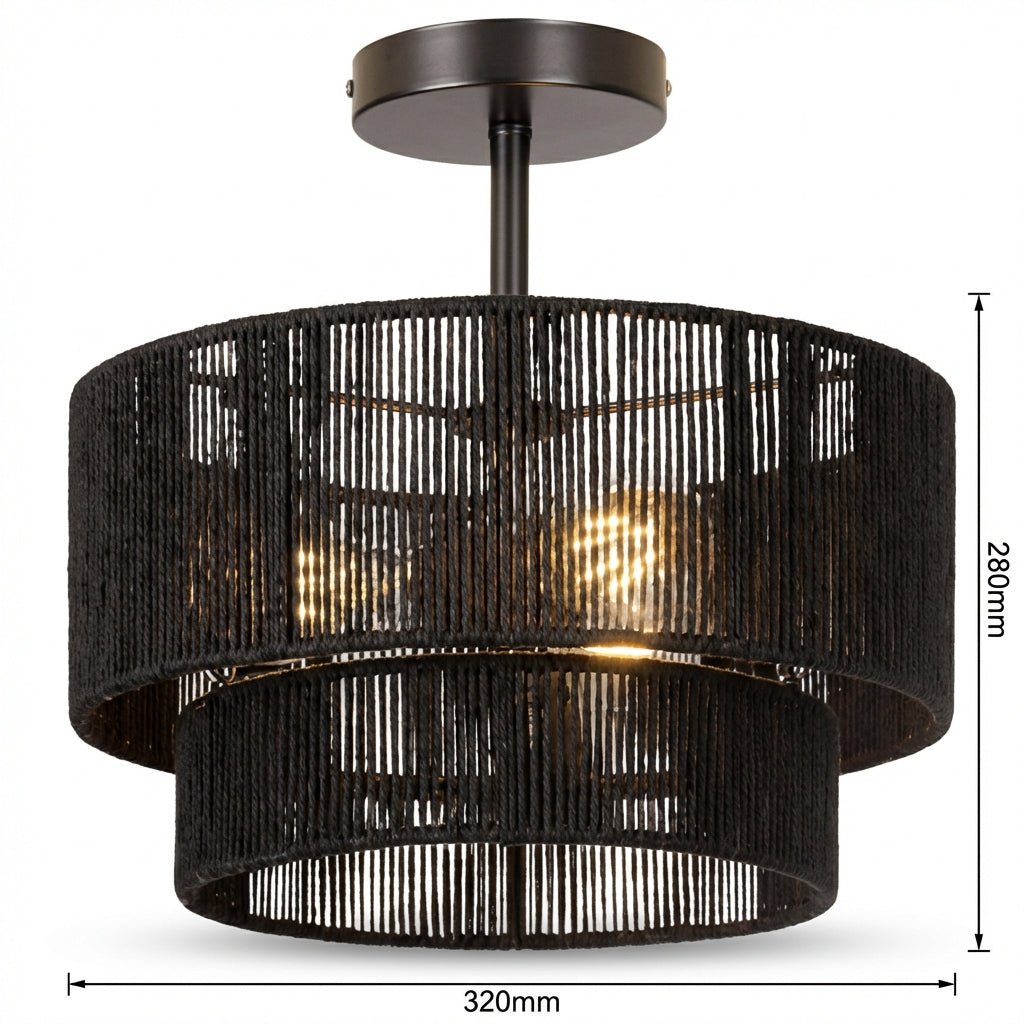 The Tulum Weave Art Ceiling Light