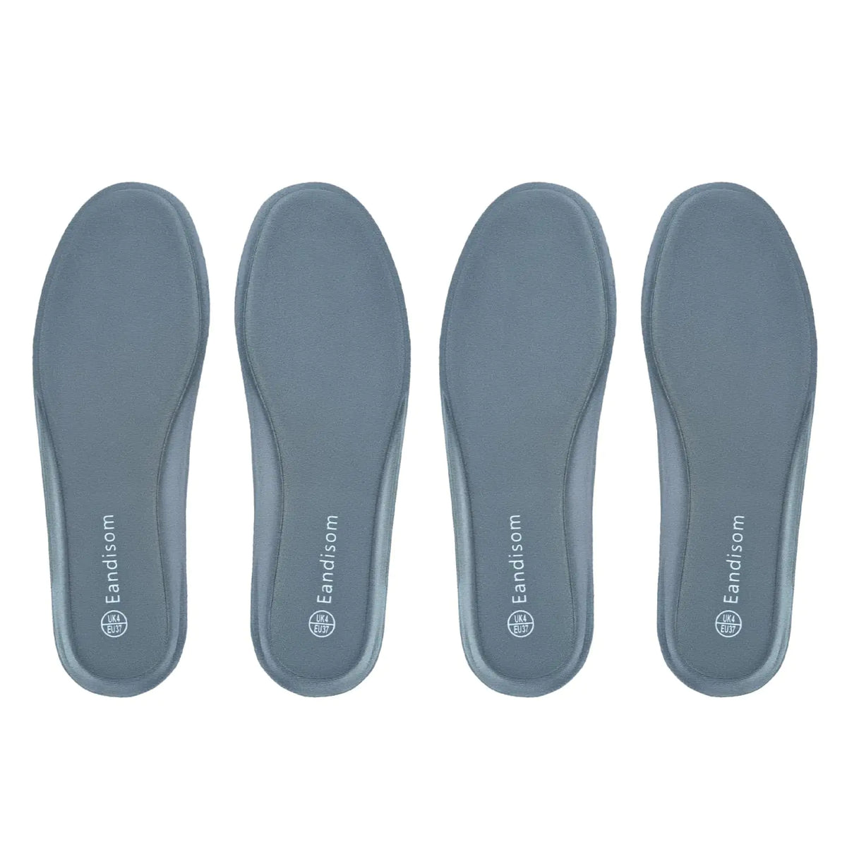 2 Pair Insoles for Women Memory Foam Insoles Comfort Shoe Inserts for Women for Boots Work Shoes Sport Running Hiking Sneaker Womens Shoes Insoles Plantar Fasciitis Insoles Grey US 9.5