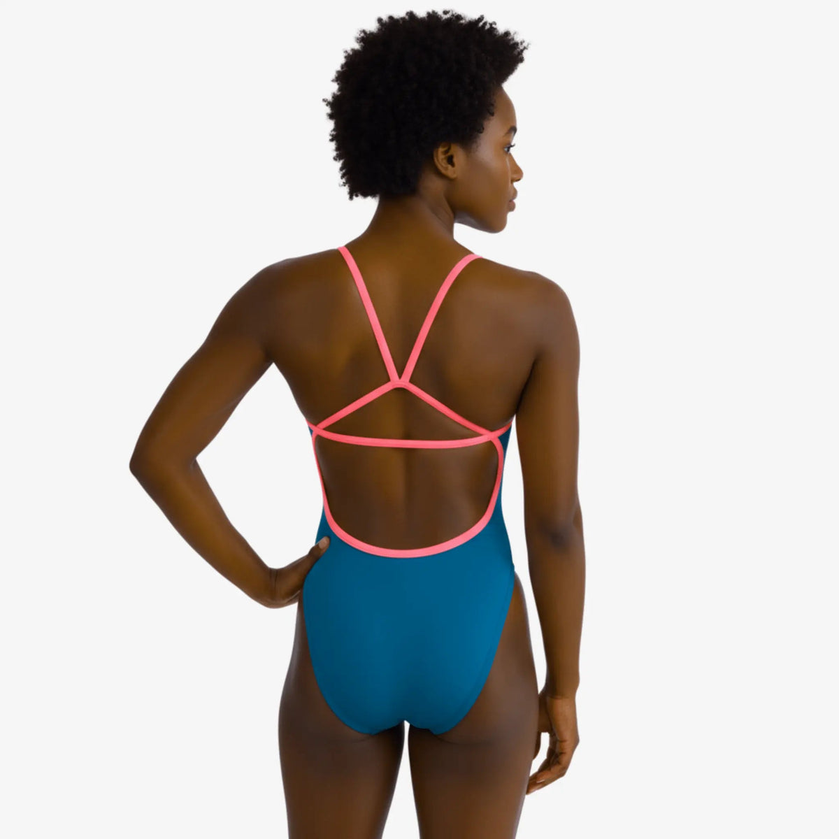 Tropic Open-Back One-Piece Performance Swimsuit by Norca