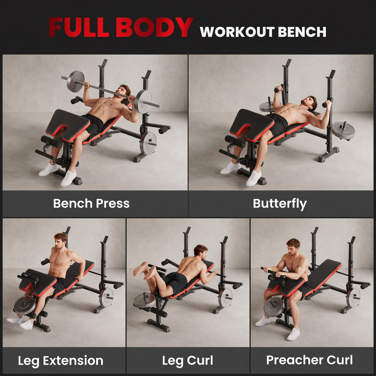 Adjustable Weight Bench for Weight Lifting and Strength Training