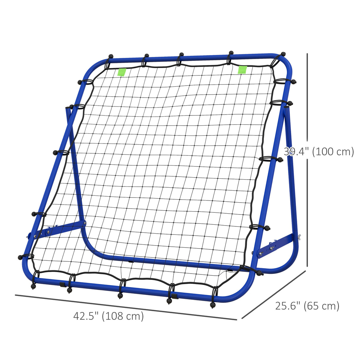 Volleyball Rebounder Net, Adjustable Soccer Rebounder, Baseball Volleyball Training Equipment Aid, Blue