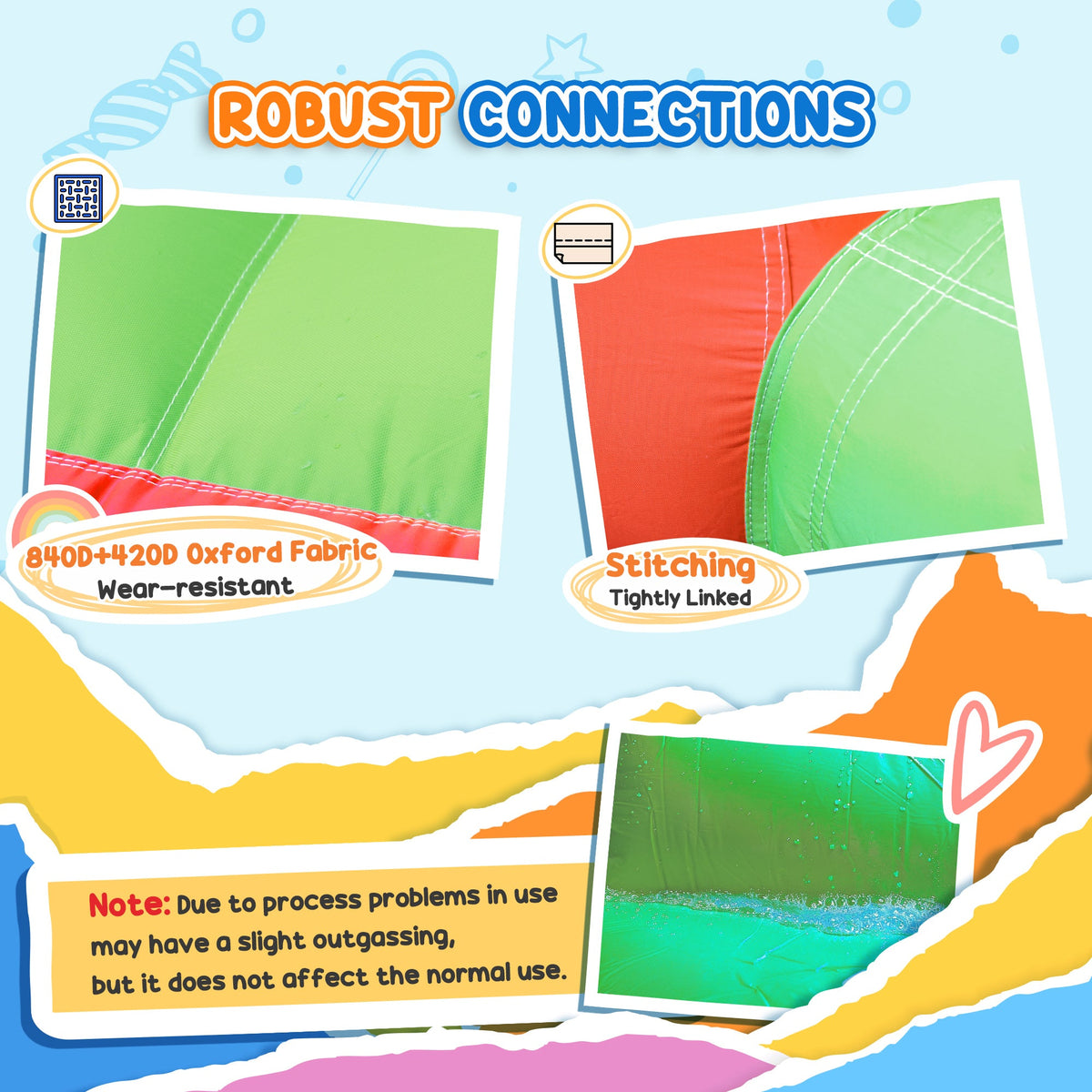 9.2 x 9.5FT Bounce House, 4 in 1 Inflatable Bouncy Castle for Kids With Trampoline, Slide, Water Pool, Basket, Blower