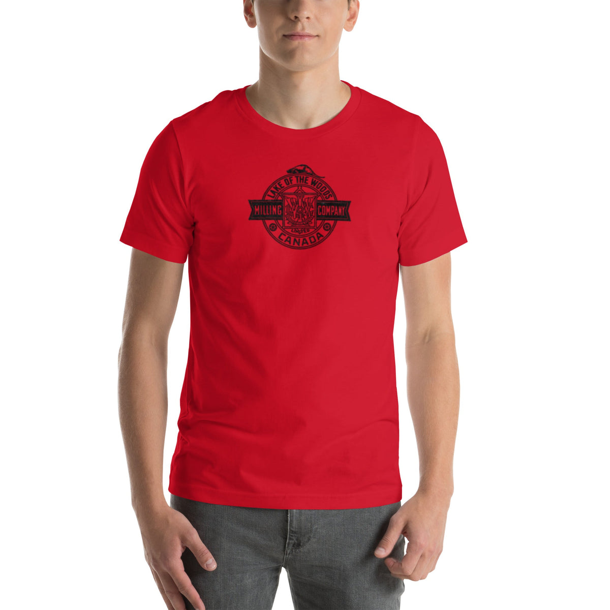 Retro Lake of the Woods Milling Company Unisex t-shirt