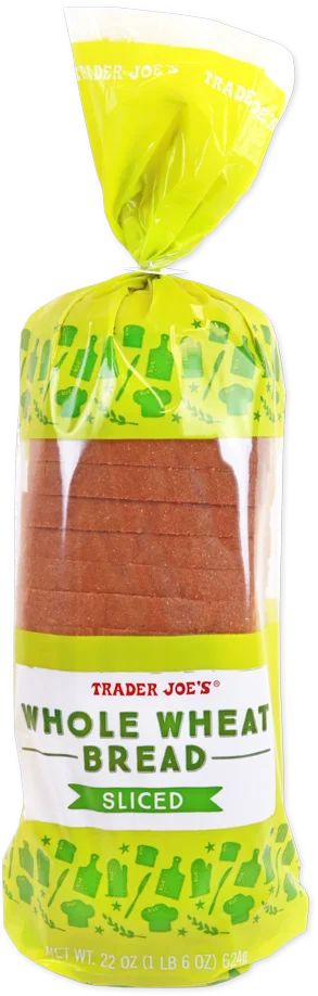 Trader Joe's Whole Wheat Sliced Bread, 624g