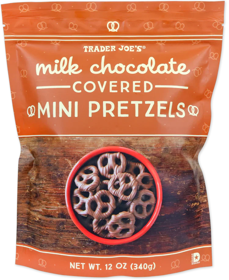 Trader Joe's Milk Chocolate Covered Mini Pretzels, 340g